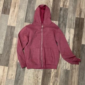 Dyed red hoodie